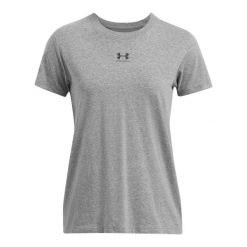 T-shirt damski Under Armour Rival Core. Czarne t-shirty damskie Under Armour, m, bez wzorów, z bawełny, bez kołnierzyka. Za 149.95 zł.