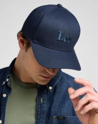 MESKA CZAPKA LEE CAP RIVET NAVY 112372710. Niebieskie czapki i kapelusze męskie Lee, bez wzorów. Za 79.99 zł.
