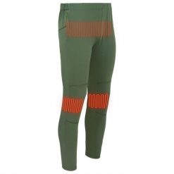 Glovii Spodnie męskie ogrzewane zielone r. XL (GP1C). Zielone spodnie sportowe męskie Glovii, m, bez wzorów. Za 639.00 zł.