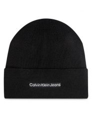 Calvin Klein Czapka Inst Embro K50K512452 Czarny. Czarne rękawiczki męskie Calvin Klein, na zimę, bez wzorów, z bawełny. Za 179.99 zł.