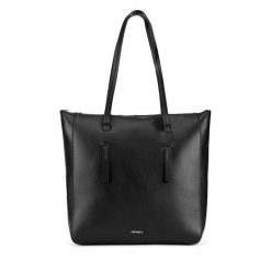 Torebka JENNY. Czarne torebki do ręki damskie Jenny, bez wzorów, bez dodatków. Za 149.99 zł.