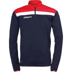Bluza piłkarska męska Uhlsport Offense 23 1/4 zip. Czerwone bluzy męskie Uhlsport, m, bez wzorów, bez kaptura, do piłki nożnej. W wyprzedaży za 169.50 zł.