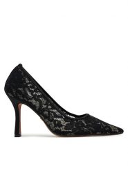 Nine West Szpilki S3S96688 Czarny. Czarne szpilki damskie Nine West, bez wzorów, z materiału, bez obcasa, bez zapięcia. Za 249.99 zł.
