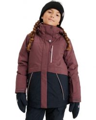 Kurtka do sportów zimowych techniczna dla Dziewczynki DAWNRAE PARKA 15K. Czerwone kurtki i płaszcze dla dziewczynek Roxy, bez wzorów, z materiału, bez kaptura. Za 765.65 zł.
