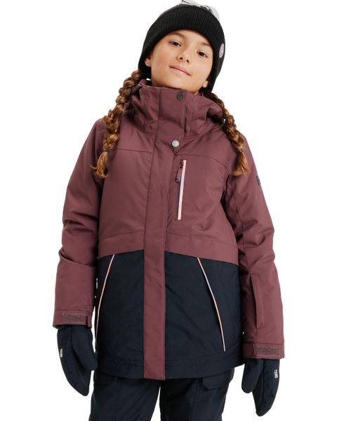 Kurtka do sportów zimowych techniczna dla Dziewczynki DAWNRAE PARKA 15K. Czerwone kurtki i płaszcze dla dziewczynek Roxy, bez wzorów, z materiału, bez kaptura. Za 772.65 zł.
