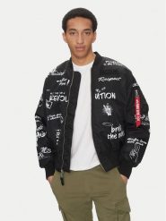 Alpha Industries Kurtka bomber MA-1 Peace 156136 Czarny Regular Fit. Czarne kurtki męskie Alpha Industries, m, bez wzorów, z syntetyku, bez kaptura. Za 649.00 zł.