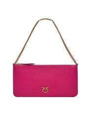 Pinko Torebka Horizontal Flat PE 24 PCPL 102747 A0F1 Różowy. Czerwone torebki do ręki damskie Pinko, bez wzorów, ze skóry, wizytowe, bez dodatków. Za 429.99 zł.