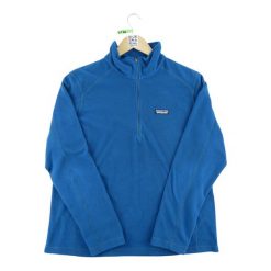 Second life - Patagonia bluza polarowa męska - Stan bardzo dobry. Niebieskie bluzy męskie Patagonia, l, bez wzorów, z materiału, bez kaptura. Za 212.96 zł.
