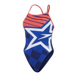 Damski kostium kąpielowy 1-częściowy Speedo Placem Dig Vback. Czerwone kostiumy jednoczęściowe damskie Speedo, s, bez wzorów, do pływania. Za 139.99 zł.