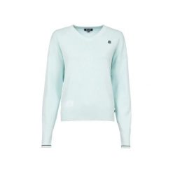 Koszulka polo damska Cavallo Briny. Niebieskie swetry damskie CAVALLO, na zimę, bez wzorów, bez kołnierzyka, bez ramiączek, bez kaptura. Za 347.00 zł.
