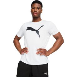 Koszulka męskie Puma M Tad Essentials Solid Cat Tee. Białe koszulki sportowe męskie Puma, m, bez wzorów, z bawełny, bez kołnierzyka, bez ramiączek, na fitness i siłownię. Za 190.00 zł.