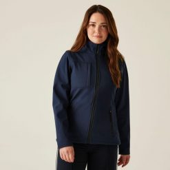 Damska wodoodporna kurtka z kapturem Regatta Octagon II. Niebieskie kurtki damskie Regatta, na lato, s, bez wzorów, z softshellu, z kapturem. Za 219.99 zł.