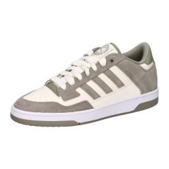 Buty Mężczyzna Adidas Rapid Court Low szary. Białe buty sportowe męskie Adidas, przed kostkę, bez zapięcia, do koszykówki. Za 255.30 zł.