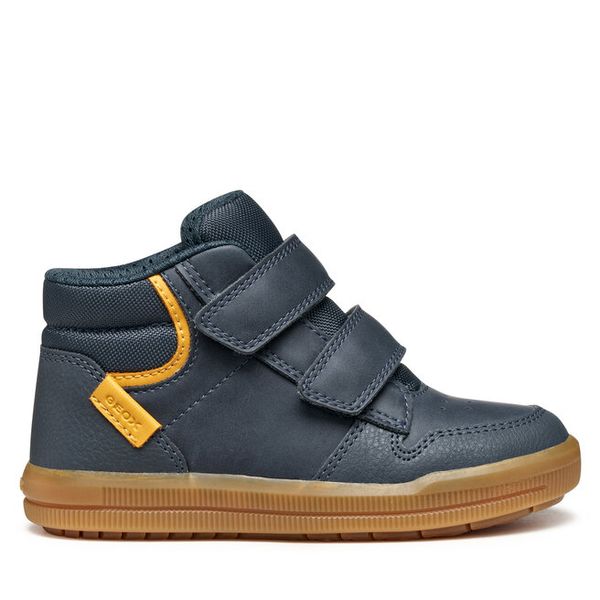 Sneakersy Geox. Niebieskie trampki i tenisówki chłopięce Geox, bez wzorów, bez zapięcia. Za 179.99 zł.