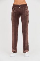 JUICY COUTURE Brązowe damskie spodnie Del Ray Pocket Pant, Rozmiar L. Brązowe spodnie dresowe damskie Juicy Couture, l, bez wzorów, z dresówki. W wyprzedaży za 299.99 zł.