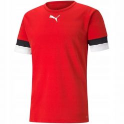 Męska Koszulka TeamRise. Czerwone koszulki sportowe męskie Puma, m, bez wzorów, bez kołnierzyka, bez ramiączek, trekkingowe. Za 114.99 zł.