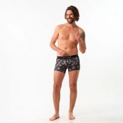 Bokserki termoaktywne Comfyballs Performance - black cheetah. Czarne bielizna termoaktywna męska NORMANN, m. Za 187.85 zł.