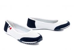 T.SOKOLSKI KEN W26-600 WHT/NA biały granat, baleriny damskie. Białe baleriny damskie T.Sokolski, bez wzorów, ze skóry, bez obcasa. Za 159.90 zł.