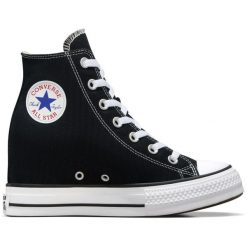 Adidasy Converse Chuck Taylor All Star Wedge Platform, Kobiety. Czarne obuwie sportowe damskie Converse, bez wzorów. Za 590.00 zł.