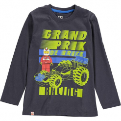 Koszulka w kolorze antracytowym. Zielone t-shirty dla chłopców marki Lego Wear Fashion, z bawełny, z długim rękawem. W wyprzedaży za 35.95 zł.