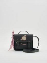 Torebka listonoszka Pusheen - ciemnoszary. Szare torby i plecaki dziecięce Reserved, ze skóry. Za 99.99 zł.