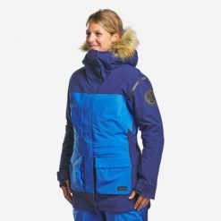 Second Life - Parka trekkingowa damska Forclaz Arctic 900 -33°C... - Stan Dobry. Niebieskie parki damskie FORCLAZ, na zimę, l, bez wzorów, z elastanu, z kapturem. Za 799.00 zł.