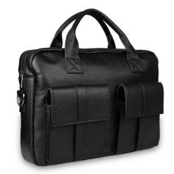 Torba skórzana Pavone Nero Rimini 2409 BL czarna. Czarne torby na laptopa męskie Pavone Nero, bez wzorów, ze skóry. Za 679.99 zł.
