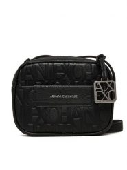 Armani Exchange Torba MESSENGER BAG Czarny. Czarne torebki do ręki damskie Armani Exchange, bez wzorów, z materiału, bez dodatków. Za 479.99 zł.