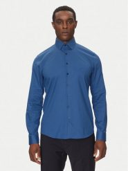 Calvin Klein Koszula K10K114298 Niebieski Slim Fit. Niebieskie koszule męskie Calvin Klein, m, bez wzorów, z syntetyku, biznesowe, bez kołnierzyka, bez ramiączek. Za 219.99 zł.