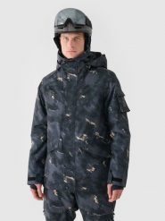 4F Kurtka snowboardowa membrana 10000 męska - multikolor M. Kurtki męskie 4f, na zimę, m, bez wzorów, z dzianiny, klasyczne, z kapturem. W wyprzedaży za 399.99 zł.