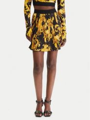 Versace Jeans Couture Spódnica mini 80HAE820 NS834 Czarny Regular Fit. Czarne spódnice damskie Versace Jeans Couture, bez wzorów, z jeansu, mini. Za 1,379.00 zł.