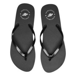 Japonki damskie 4F 4FWSS24FFLIF165. Czarne klapki damskie 4f, bez wzorów, z gumy, eleganckie, bez obcasa. Za 44.99 zł.