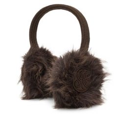 Nauszniki Juicy Couture. Brązowe czapki i kapelusze damskie Juicy Couture, bez wzorów. Za 179.99 zł.