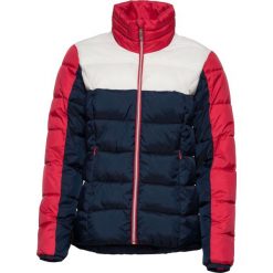 Kurtka pikowana "color-blocking" bonprix ciemnoniebiesko-czerwony. Niebieskie kurtki damskie bonprix. Za 69.99 zł.