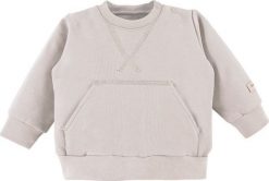 Eevi Bluza beżowa dresowa kangurek dla dziewczynki Simply Comfy Eevi 80. Brązowe bluzy dla dziewczynek Eevi, bez wzorów, z dresówki, bez ramiączek, bez kaptura. Za 54.99 zł.