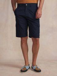 Szorty bermudzkie TBS Vidalber. Niebieskie szorty damskie TBS, na lato, s, bez wzorów, z bawełny, eleganckie. Za 239.50 zł.