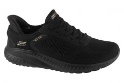 Buty sportowe Sneakersy damskie, Slip-Ins: BOBS Sport Squad Chaos - Current Muse. Czarne obuwie sportowe damskie Skechers, bez wzorów, z materiału, trekkingowe. Za 329.99 zł.