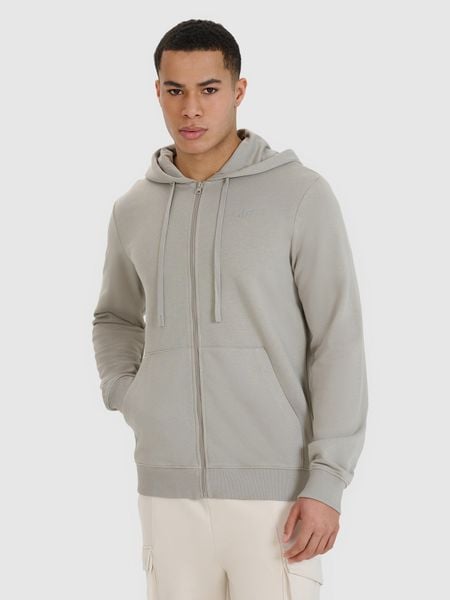 4F Bluza dresowa rozpinana z kapturem męska - szara S. Szare bluzy męskie 4f, m, bez wzorów, z bawełny, z kapturem. W wyprzedaży za 99.99 zł.