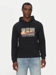 Quiksilver Bluza EQYFT05094 Czarny Regular Fit. Czarne bluzy męskie Quiksilver, m, bez wzorów, z bawełny, bez kaptura. Za 109.99 zł.