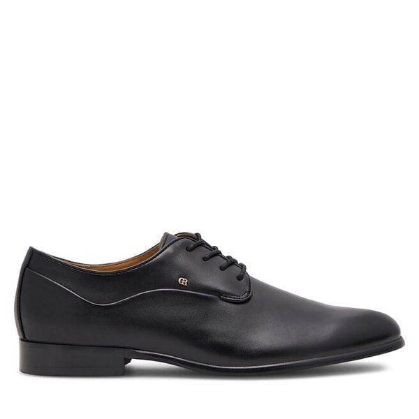Półbuty GINO ROSSI. Czarne eleganckie półbuty Gino Rossi, wizytowe, bez zapięcia. Za 329.99 zł.