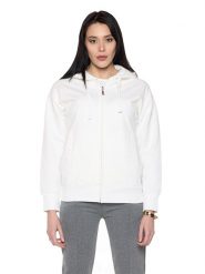 Bluza z bawełna z kaptur na czas wolny na co dzień. Fioletowe bluzy damskie LEONE 1947 APPAREL, xl, bez wzorów, z bawełny, bez kaptura. Za 383.11 zł.