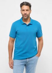 Męski T-Shirt Mustang Style Palco Sea of Belize 1016503 5444. Niebieskie koszulki polo męskie Mustang, m, bez wzorów, bez ramiączek. Za 99.99 zł.