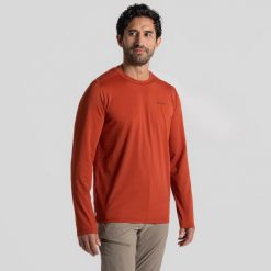 Longsleeve męskie Craghoppers NosiLife Abel LS T-Shirt. Zielone bluzki z długim rękawem męskie Craghoppers, m, bez wzorów, sportowe, bez kołnierzyka. Za 203.99 zł.