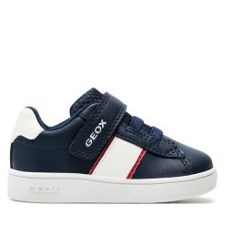 Sneakersy Geox. Zielone trampki i tenisówki chłopięce Geox, bez wzorów, bez zapięcia. Za 139.99 zł.
