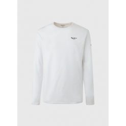 Koszulka z długim rękawem Pepe Jeans Original Basic 2. Białe bluzki z długim rękawem męskie Pepe Jeans, xl, bez wzorów, z bawełny, bez kołnierzyka. Za 123.50 zł.