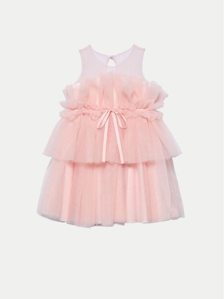 Abel & Lula Sukienka elegancka 5036 Pomarańczowy Regular Fit. Brązowe sukienki dla dziewczynek Abel & Lula, bez wzorów, z syntetyku, eleganckie, bez ramiączek. Za 329.99 zł.