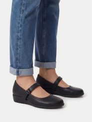Go Soft Baleriny CEO-WSS21774-01 Czarny. Czarne baleriny damskie GO SOFT, bez wzorów, ze skóry, bez obcasa. Za 139.99 zł.