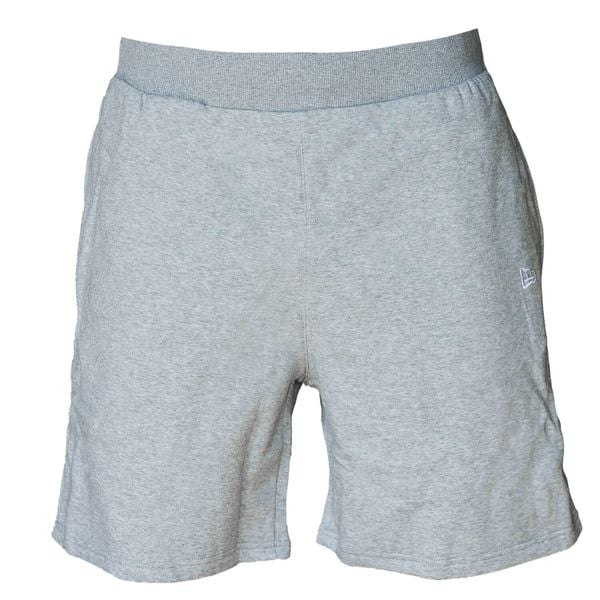 Spodenki męskie New Era Essentls Short. Szare spodnie sportowe męskie New Era, l, bez wzorów, z bawełny. Za 189.99 zł.