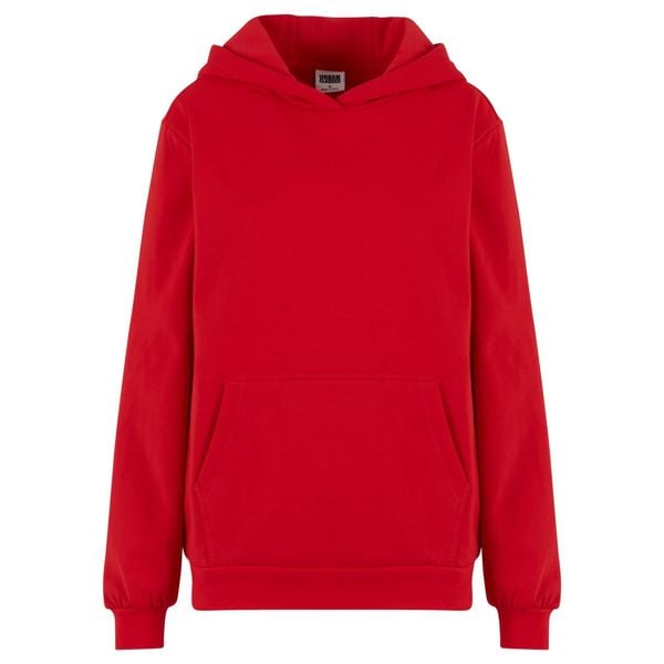 Bluza damska z kapturem Urban Classics Loose Light Brushed. Czerwone bluzy damskie Urban Classics, l, bez wzorów, z bawełny, z kapturem. Za 156.50 zł.