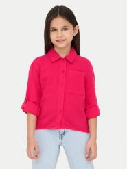 Kids ONLY Koszula Thyra 15325764 Różowy Regular Fit. Czerwone bluzki dla dziewczynek Kids Only, bez wzorów, z bawełny, bez ramiączek. Za 89.99 zł.